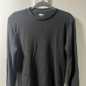 men’s medium dark grey thermal shirt old navy